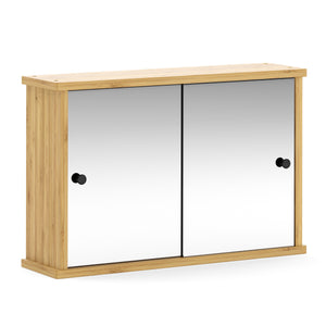 Spiegelschrank Badezimmer Bambus TULUM 55 x 14 x 36 cm