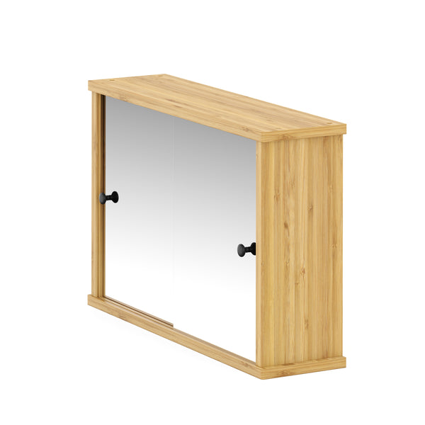 Spiegelschrank Badezimmer Bambus TULUM 55 x 14 x 36 cm