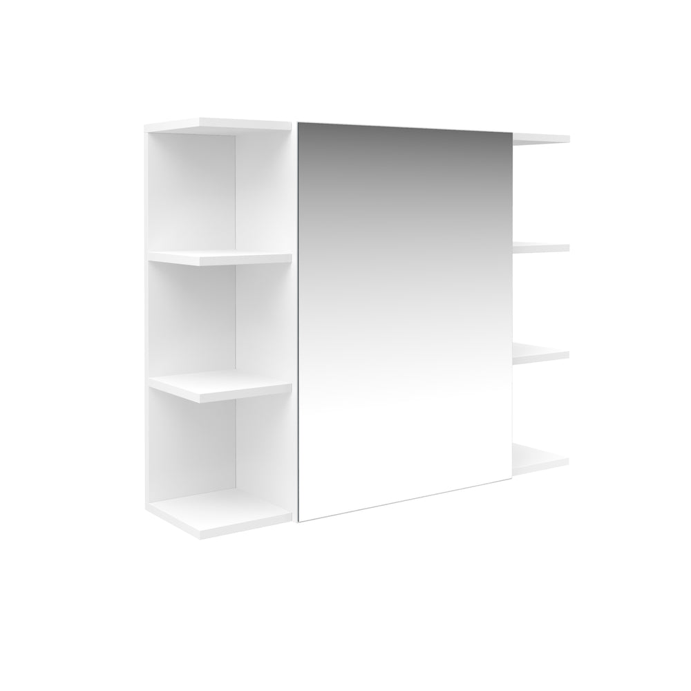 MILAN white bathroom mirror cabinet