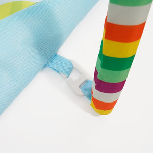 Krabbeldecke mit Spielbogen Tiere blau/grün
