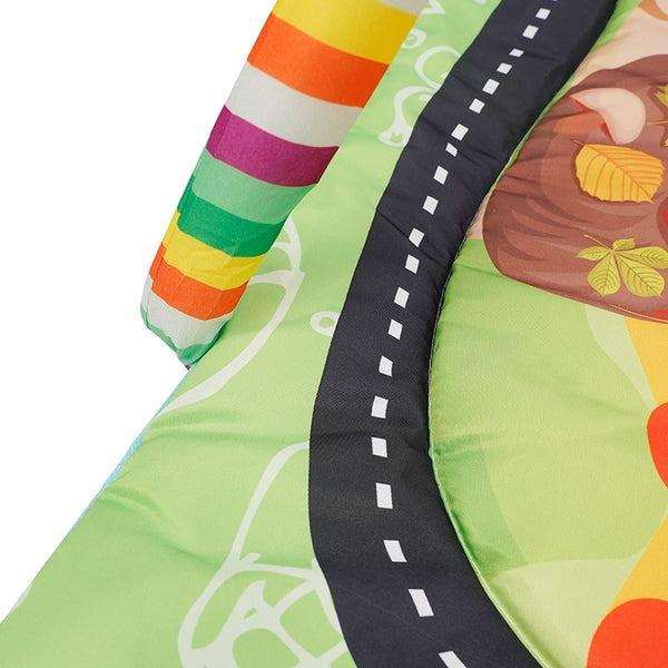 Krabbeldecke mit Spielbogen Tiere bunt