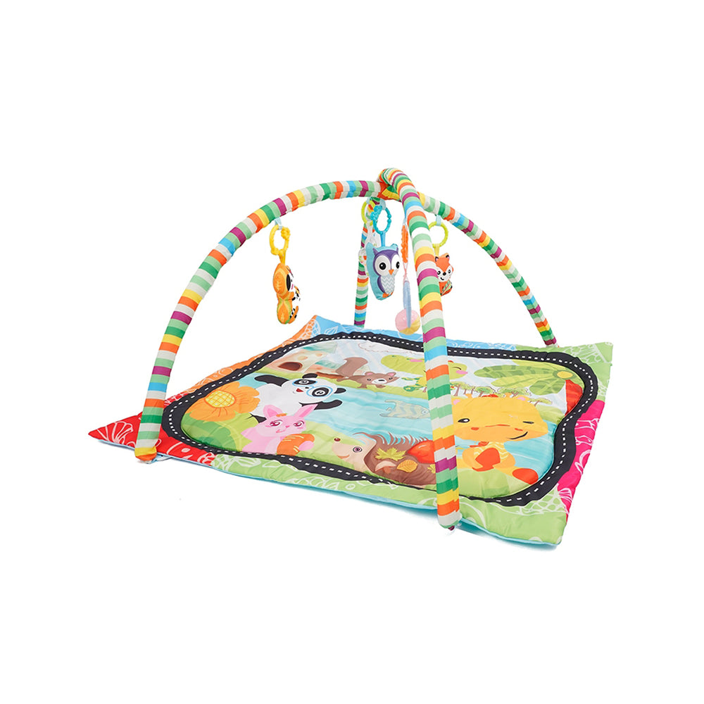 Tappetino da gioco con arco da gioco, animali colorati