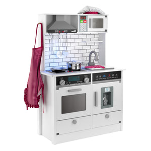 Cuisine en bois pour enfants, blanche