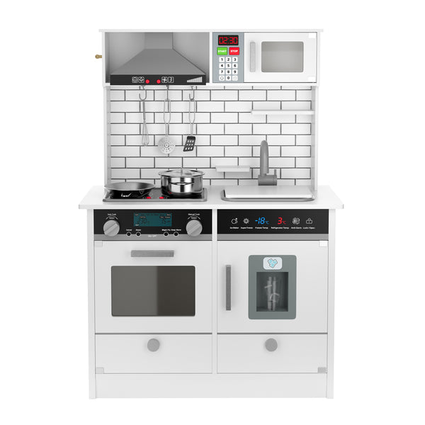 Cuisine en bois pour enfants, blanche