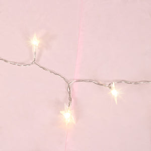 Spielzelt Schloss mit Lichterkette rosa
