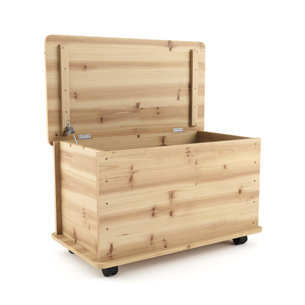 Spielzeugkiste Holz 73 x 40 x 43 cm natur