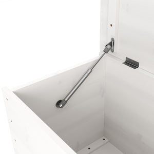 Spielzeugkiste Holz 73 x 40 x 43 cm weiss