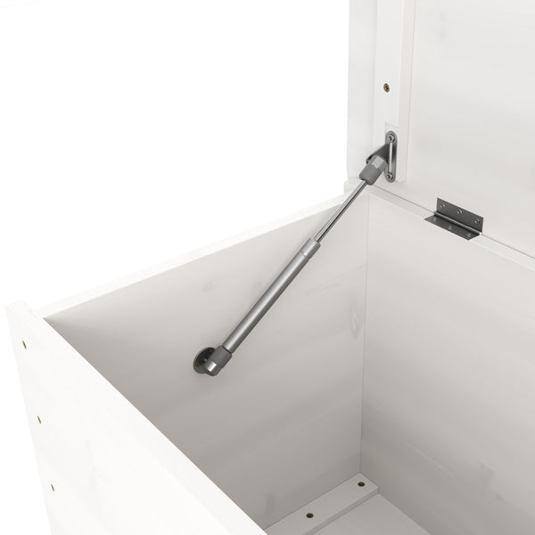 Spielzeugkiste Holz 73 x 40 x 43 cm weiss