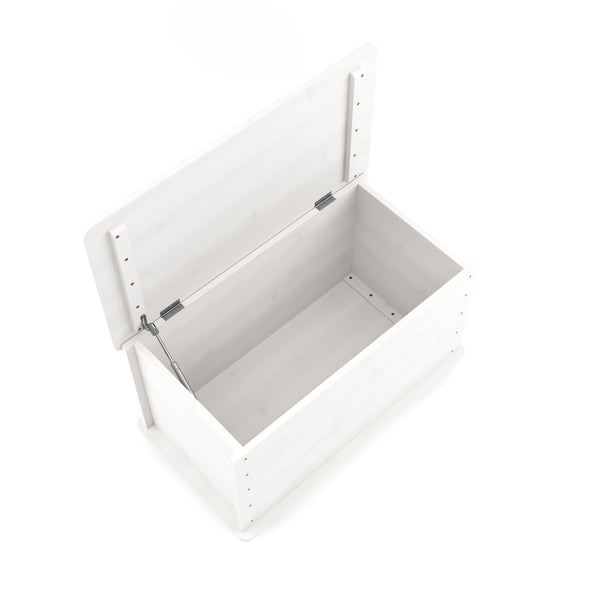 Spielzeugkiste Holz 73 x 40 x 43 cm weiss