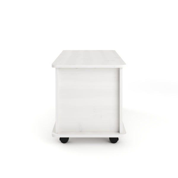 Spielzeugkiste Holz 73 x 40 x 43 cm weiss