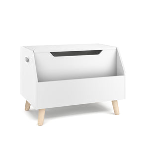 Spielzeugkiste mit Frontablage 60 x 40 x 43 cm weiss