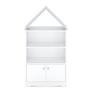 Spielzeugregal Haus DREAMYSTAR 62 x 115 cm weiss/grau