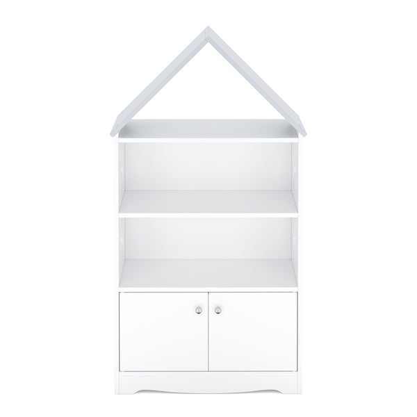 Spielzeugregal Haus DREAMYSTAR 62 x 115 cm weiss/grau