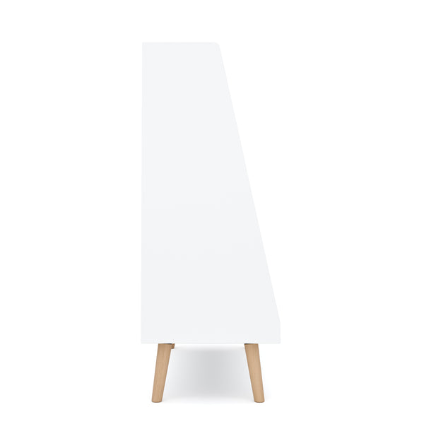 Spielzeugregal Kinderzimmer NORDIC 86 x 78 cm weiss/natur