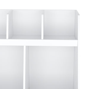 Spielzeugregal Kinderzimmer NORDIC 86 x 78 cm weiss/natur