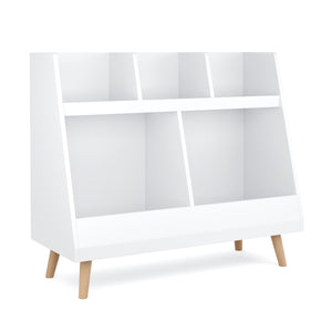 Spielzeugregal Kinderzimmer NORDIC 86 x 78 cm weiss/natur