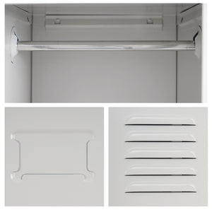 Spind Kleiderspind Personalschrank 180x30x50cm ~ grau