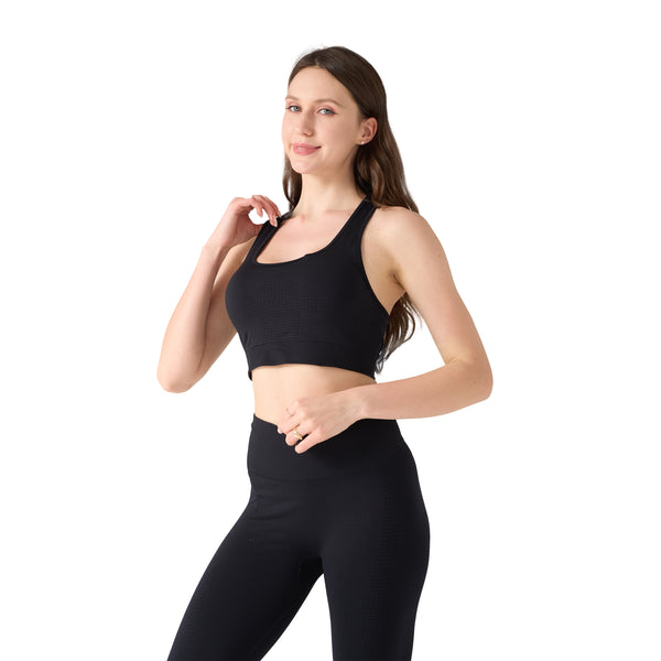 Sport Set Damen 3-teilig Grösse M schwarz