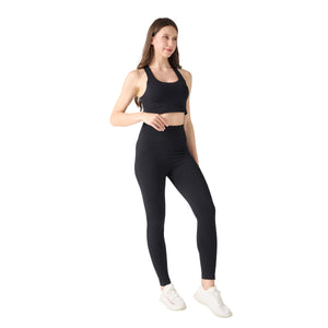 Sport Set Damen 3-teilig Grösse M schwarz