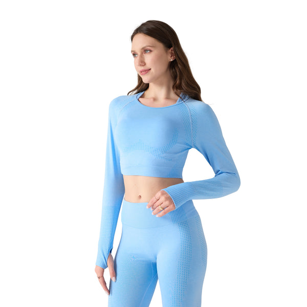 Sport Set Damen 3-teilig Grösse M blau