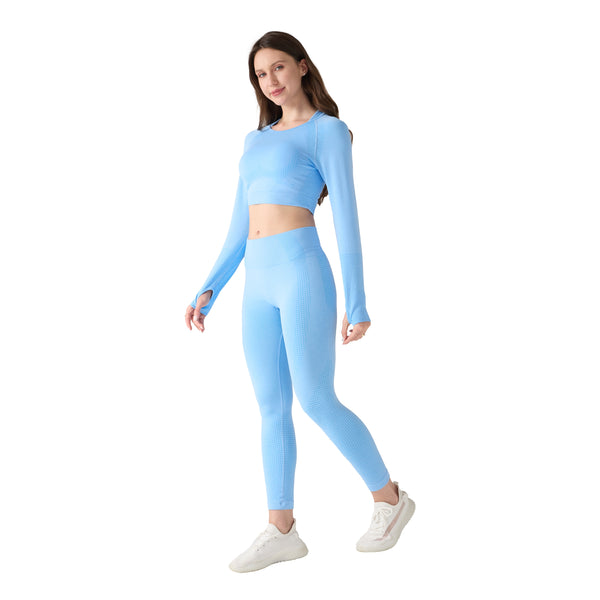 Sport Set Damen 3-teilig Grösse M blau