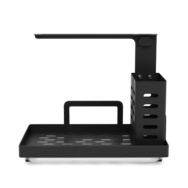 Spülbecken-Organizer Edelstahl 25 x 15 x 21 cm schwarz