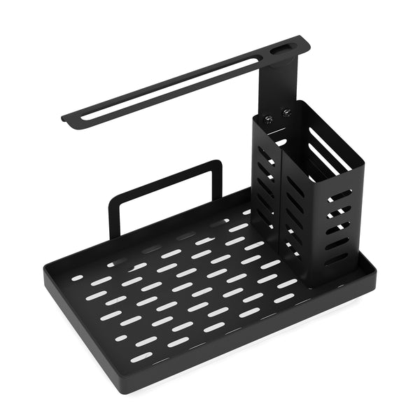 Spülbecken-Organizer Edelstahl 25 x 15 x 21 cm schwarz