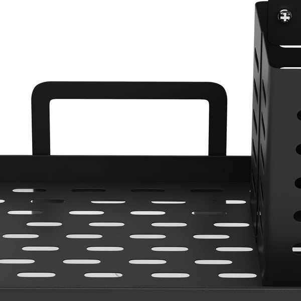 Spülbecken-Organizer Edelstahl 25 x 15 x 21 cm schwarz