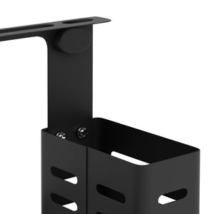 Spülbecken-Organizer Edelstahl 25 x 15 x 21 cm schwarz