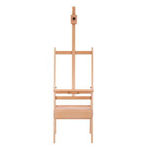 Staffelei Holz 150 - 190 cm mit Schublade