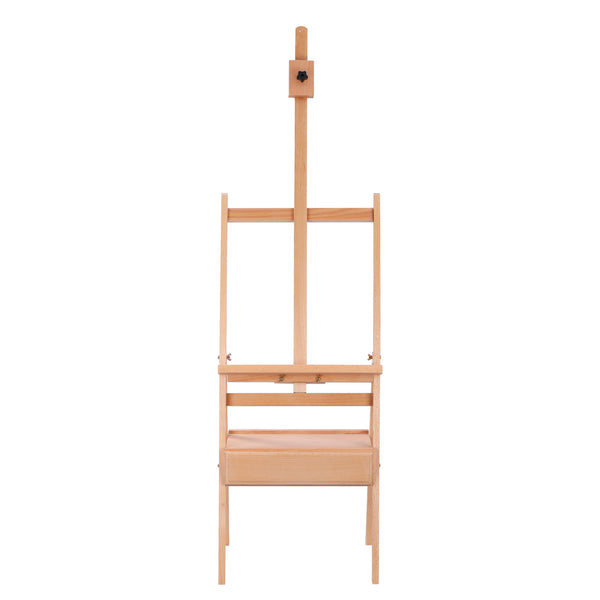 Staffelei Holz 150 - 190 cm mit Schublade