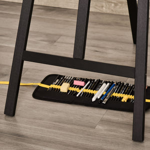 Staffelei Holz Schwarz Holzstaffelei 134,5 cm
