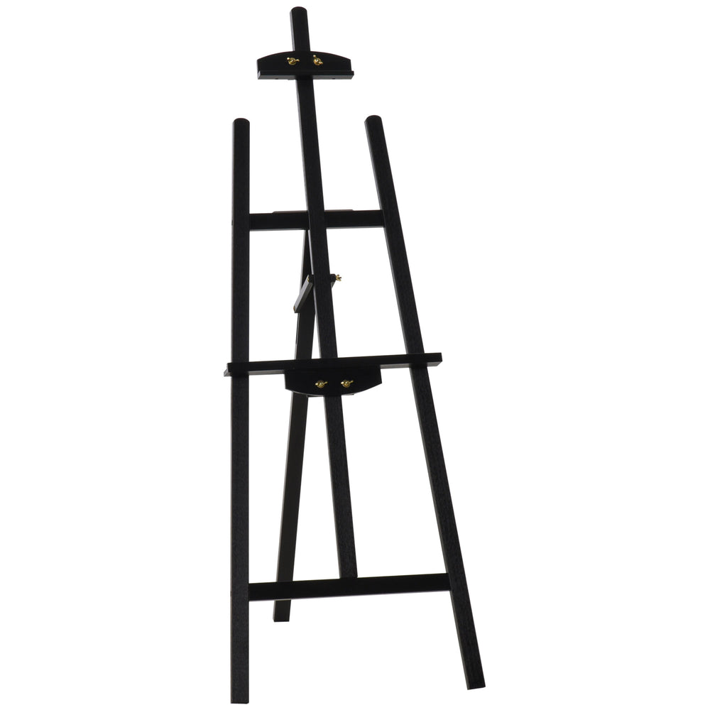 Staffelei Holz Schwarz Holzstaffelei 134,5 cm