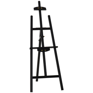 Staffelei Holz Schwarz Holzstaffelei 134,5 cm