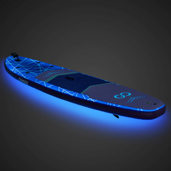 LED Stand Up Paddle LASER 320 cm violett