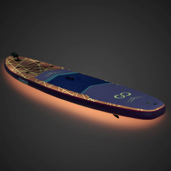 LED Stand Up Paddle LASER 320 cm violett