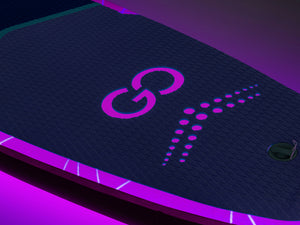 LED Stand Up Paddle LASER 320 cm violett