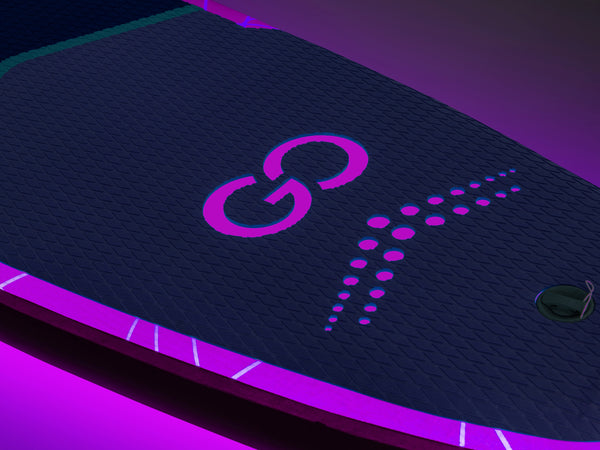 LED Stand Up Paddle LASER 320 cm violett
