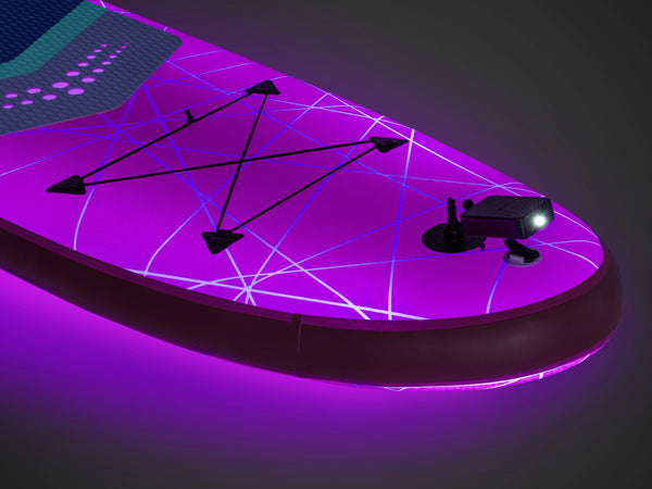 LED Stand Up Paddle LASER 320 cm violett