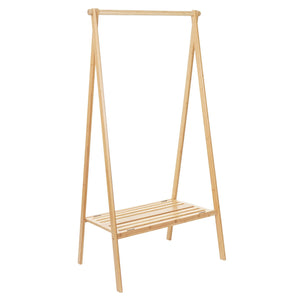 Standgarderobe Kleiderständer - Bambus klappbar 150x84x57cm