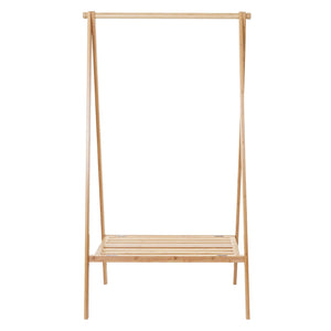 Standgarderobe Kleiderständer - Bambus klappbar 150x84x57cm