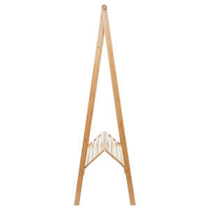 Standgarderobe Kleiderständer - Bambus klappbar 150x84x57cm