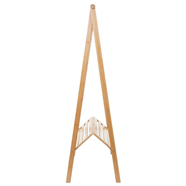 Standgarderobe Kleiderständer - Bambus klappbar 150x84x57cm