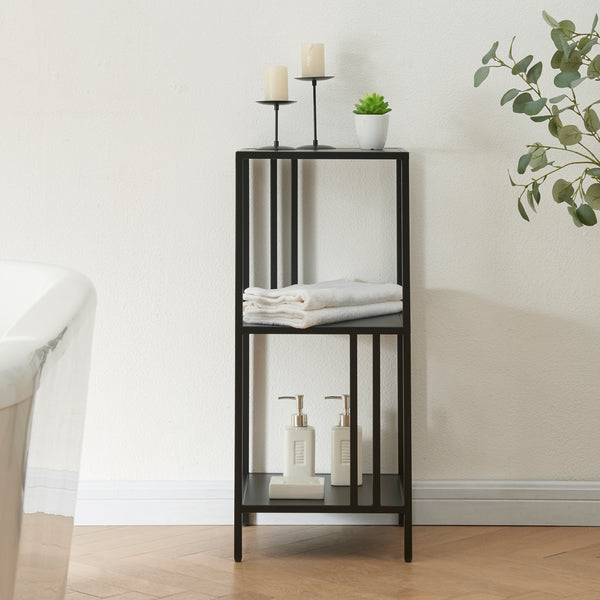 Standregal Kumlinge 35x35x80cm Schwarz
