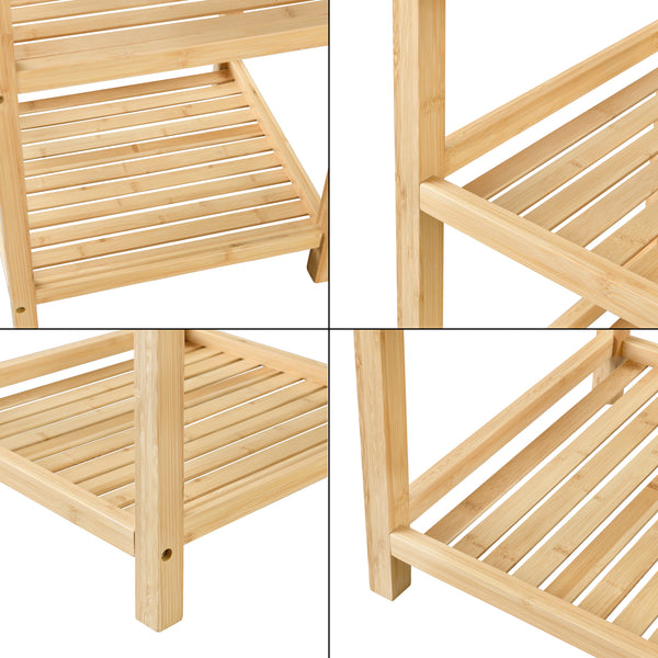 Bambus Standregal Beistelltisch 60x40x40cm