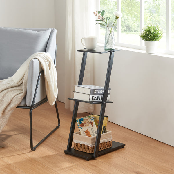 Mensola autoportante in metallo 72x40x25cm, nero