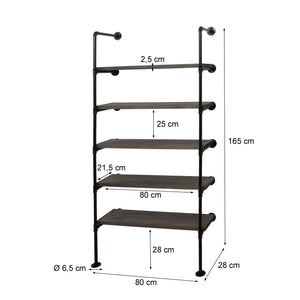 Standregal im aktuellen Industriedesign ~ braun