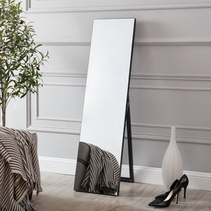 Specchio da terra Barletta, 150x35cm, inclinabile, nero