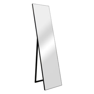 Specchio da terra Barletta, 150x35cm, inclinabile, nero