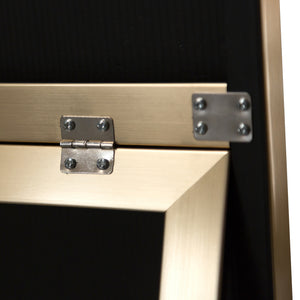 Specchio da terra Barletta 150x35cm inclinabile oro